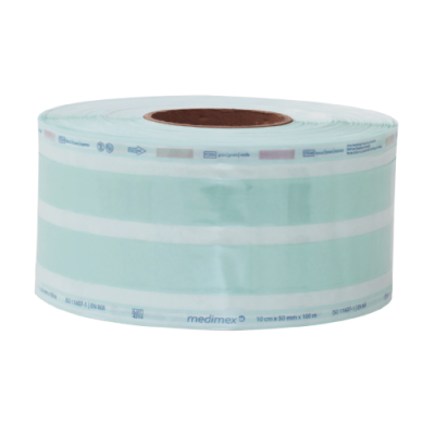 medimex Clear Tubing with Side Gusset 100mm x 050mm x 100m