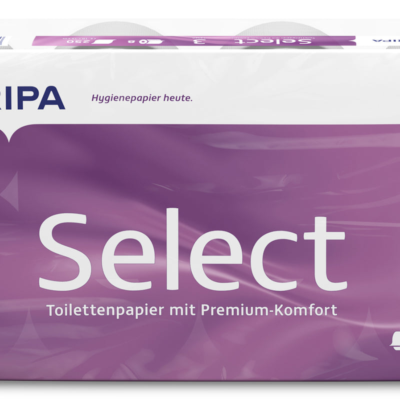 Toilettenpapier Select 3-lagig, hochweiß