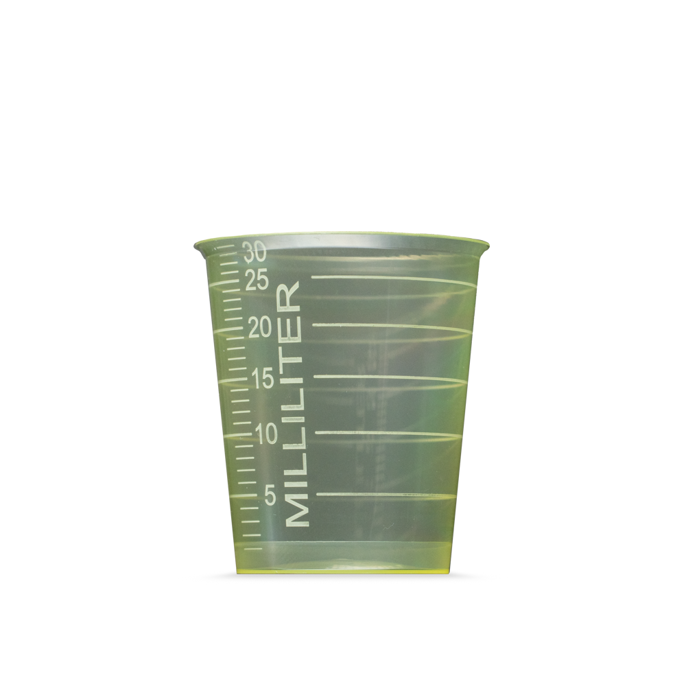 medimex measuring cup classic, 30 ml, yellow