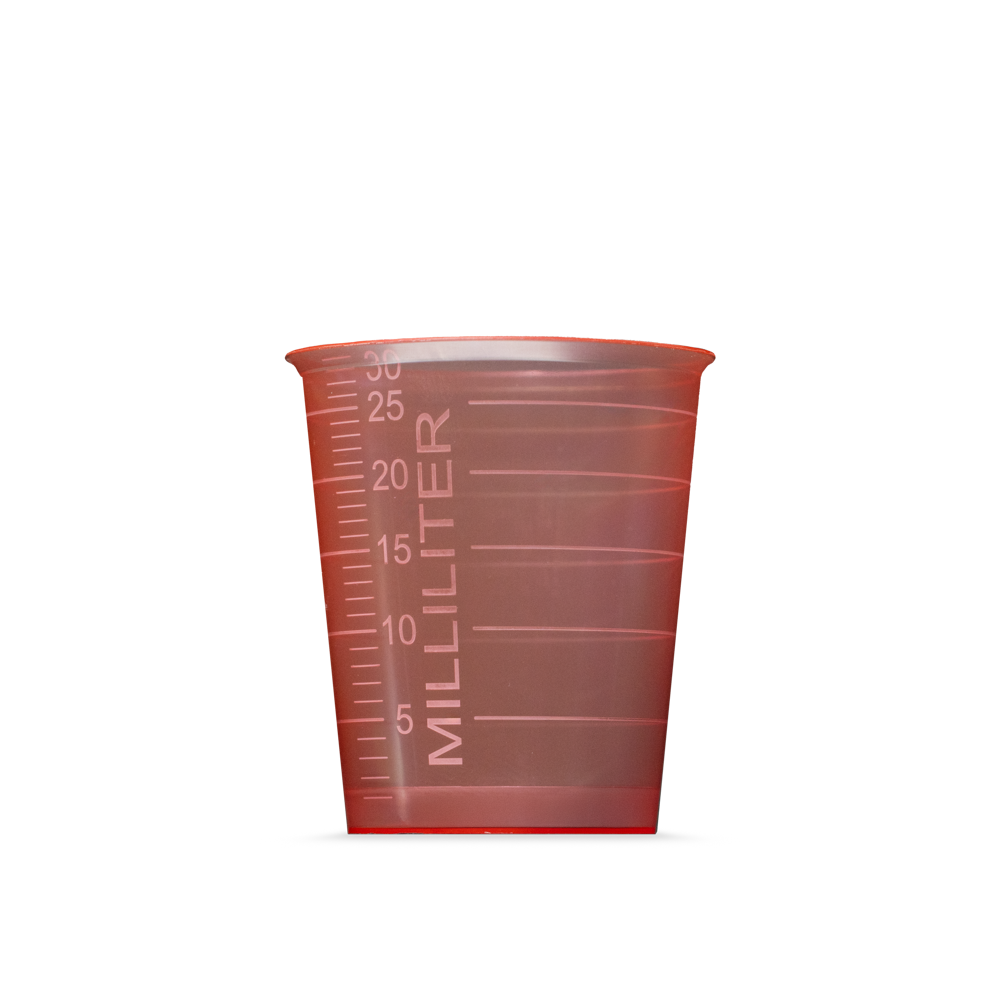 medimex medicine cup classic, 30 ml, red