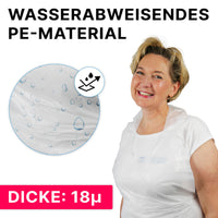 medimex PE-Schürzen classic plus, gehämmert, 75x140 cm, weiß