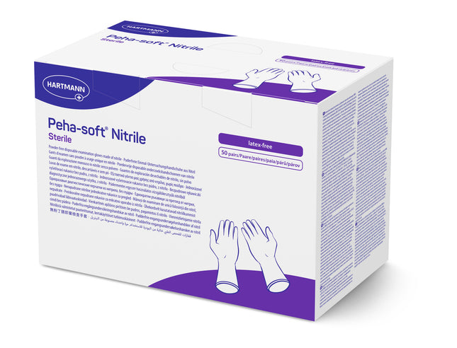 Peha-soft nitrile, steril, puderfrei, Gr. L, groß