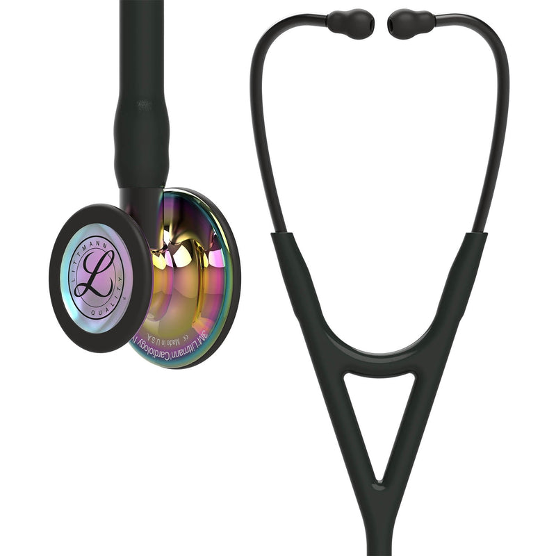 3M Littmann Cardiology IV™ Stethoscope, Rainbow Edition high-polish, black