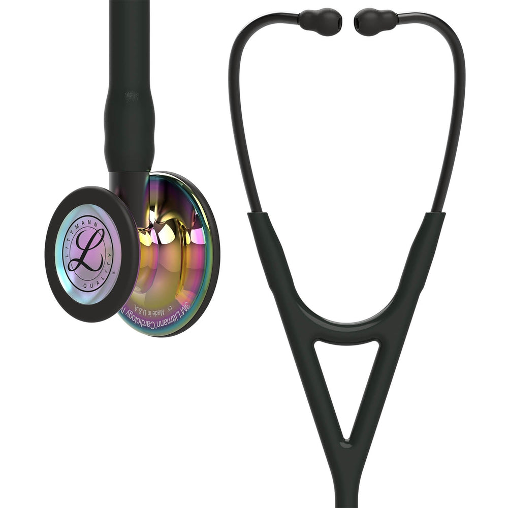 3M Littmann Cardiology IV™ Stethoscope, Rainbow Edition high-polish, black