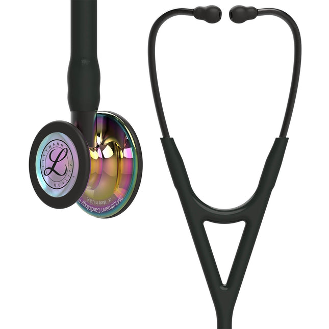 3M Littmann Cardiology IV™ Stethoskop, Regenbogen Edition hochglanzpoliert, schwarz