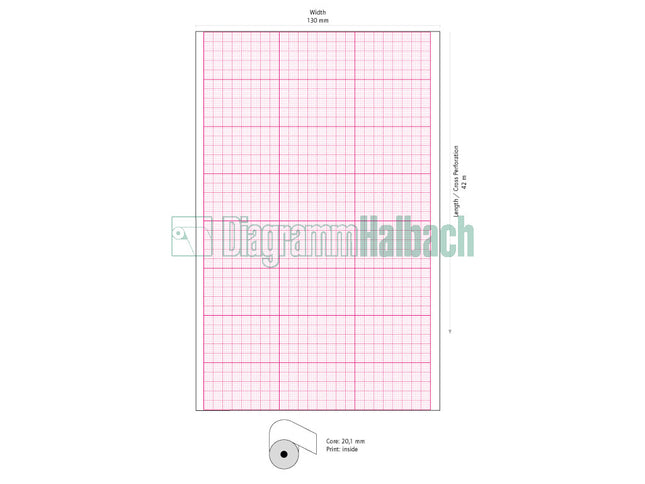 EKG-Papier f. Hellige EK 33/43 130mmx50m