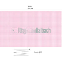EKG-Papier f. Fukuda FX3010 145x75mm, 267 Blatt