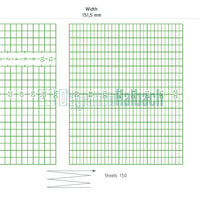 CTG-Papier f. HP 8040A/8041A Faltp. 152mmx100mm, 150Blatt