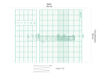 CTG paper for Fetacare, folded paper, 150mmx15m, 150 sheets
