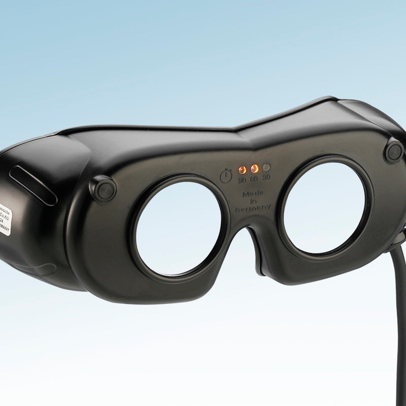 LED Nystagmusbrille Typ 801 Kabelversion schwarz - DEHAG