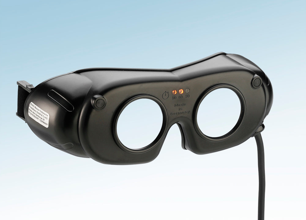 LED Nystagmusbrille Typ 801 Kabelversion schwarz - DEHAG