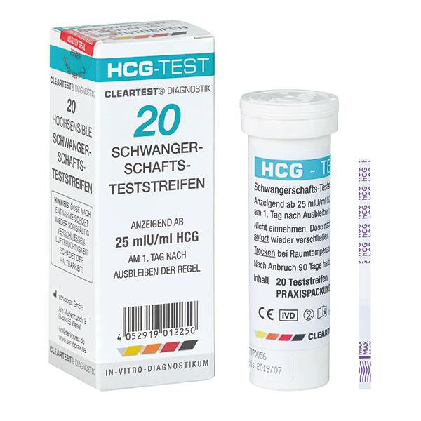 Cleartest HCG Pregnancy Test, Professional Pack 1 x 20 Tests