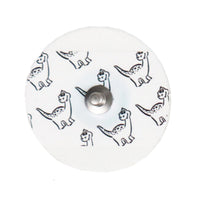 ECG Foam Electrode, Solid Gel, Ø 40 mm, with carbon snap connector, radiolucent