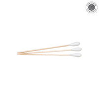 Wooden cotton swabs, sterile, individually wrapped, L=15cm, swab Ø4.5mm