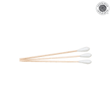 wiroSWABBY, cotton swabs, natural, length ≈ 15 cm small cotton tip, wooden stick