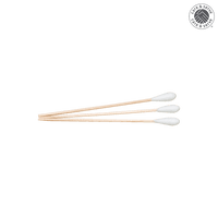 wiroSWABBY, cotton swabs, natural, length ≈ 15 cm small cotton tip, wooden stick