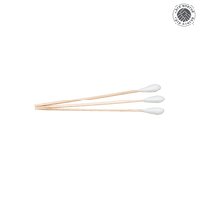 wiroSWABBY, cotton swabs, natural, length ≈ 15 cm small cotton tip, wooden stick