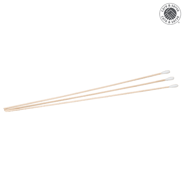 Wattestäbchen aus Holz f. Gyn. Abstriche, L=25cm, Ø 5x35mm
