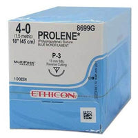 Nahtmaterial Ethicon Prolene FS-2, USP4/0, 1,5metric, Fadenlänge 45cm