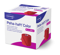 Peha-haft Color 6cmx20m, rot, latexfrei