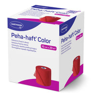 Peha-haft Color 8cmx20m, rot, latexfrei