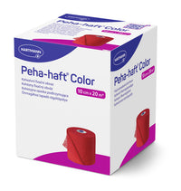 Peha-haft Color 8cmx20m, rot, latexfrei