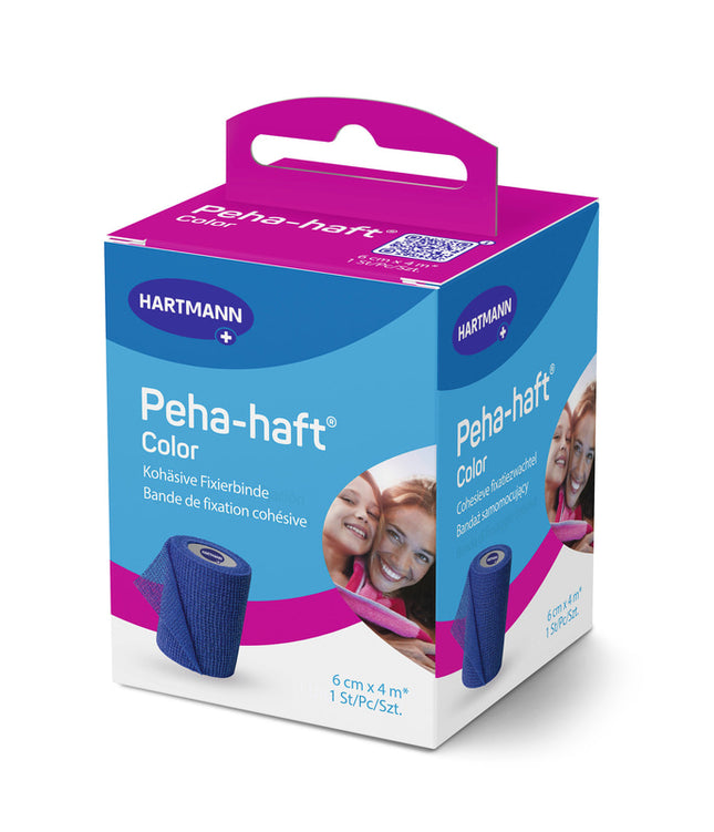 Peha-haft Color 8cmx20m, rot, latexfrei