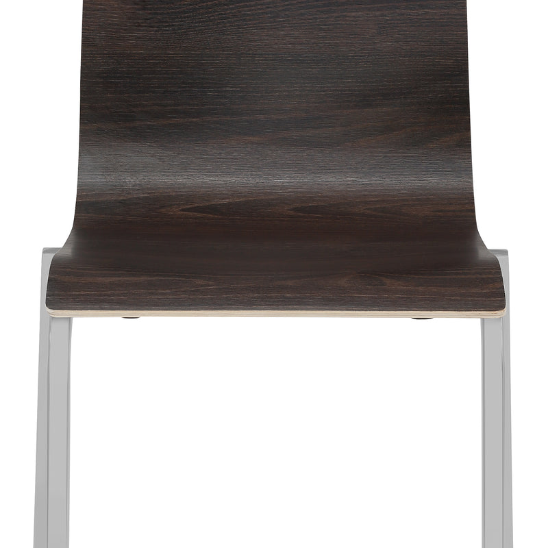 Mayer Stapelstuhl myLife 2119 Davos-Eiche Chrom