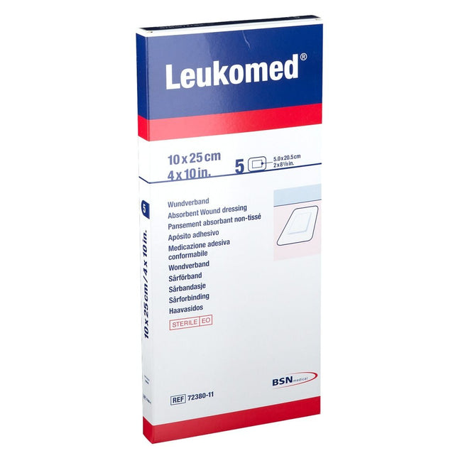 Leukomed 10x25cm, Wundauflage 5x20cm, steril