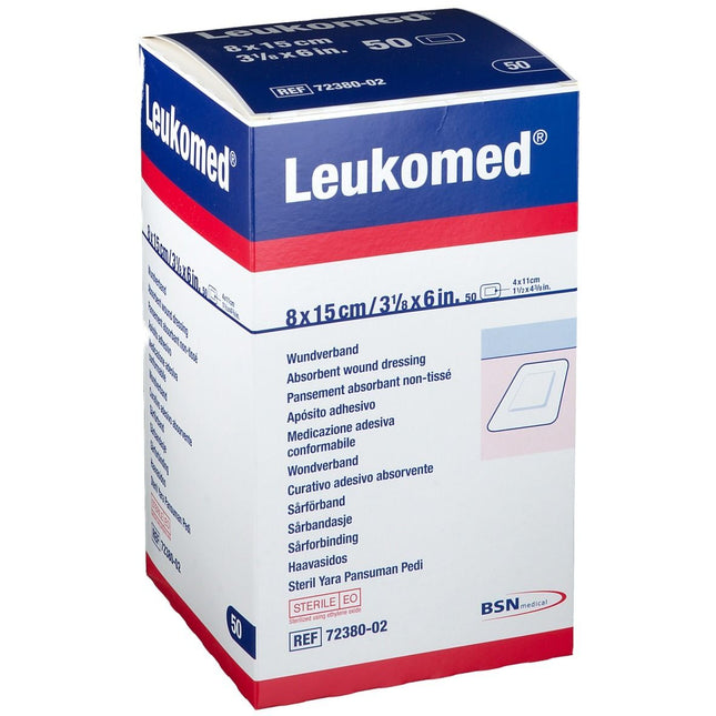 Leukomed 8x15cm, Wundauflage 4x11cm, steril