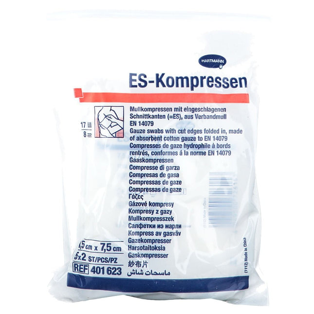 ES-Kompressen 7,5x7,5cm steril 8fach