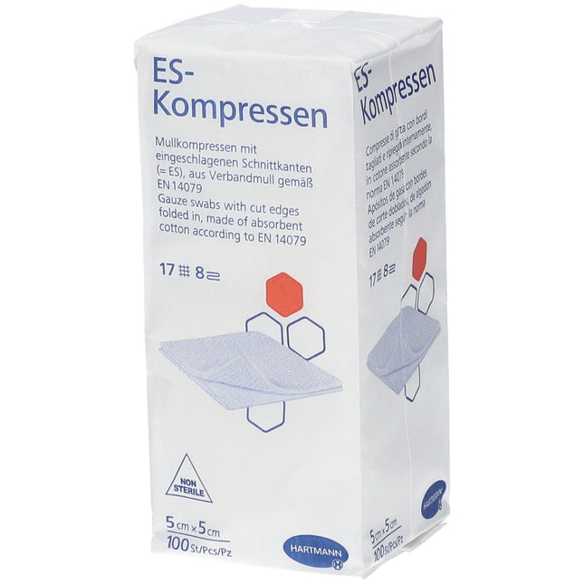 ES-Kompressen 5x5cm, unsteril, 8fach