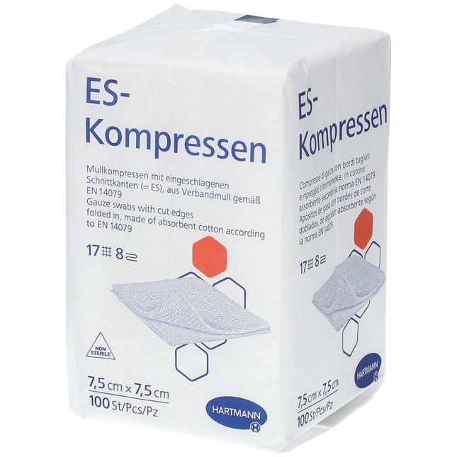 ES-Kompressen 7,5x7,5cm, unsteril, 8fach