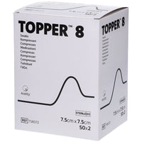 TOPPER 8 7,5 x 7,5 cm sterile Kompresse