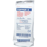 TOPPER 8 5,0 x 5,0 cm unsterile Kompresse