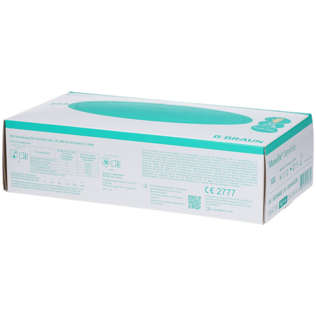 Latex-Handschuhe Manufix Sensitive, puderfrei, mittel, Gr. 7-8