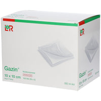 Gazin-Kompressen 10x10cm, unsteril, 12fach