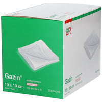 Gazin-Kompressen 10x10cm, steril, 8fach