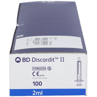 Discardit II Einmalspritze 2ml, 2-tlg., Luer-Ansatz, zentrisch