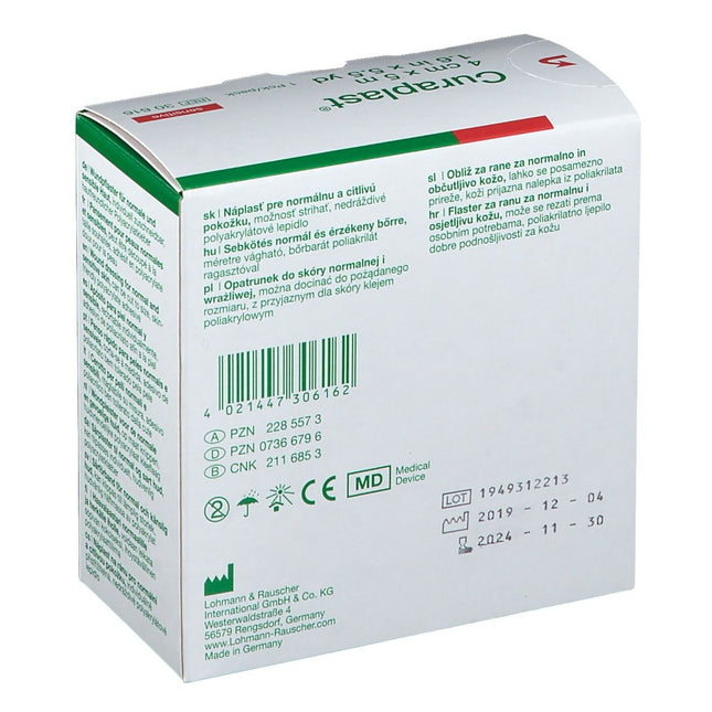 Curaplast Sensitive Wound Dressing Roll 4cmx5m