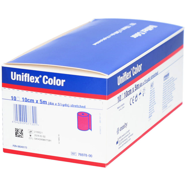 Uniflex color 10cmx5m, red