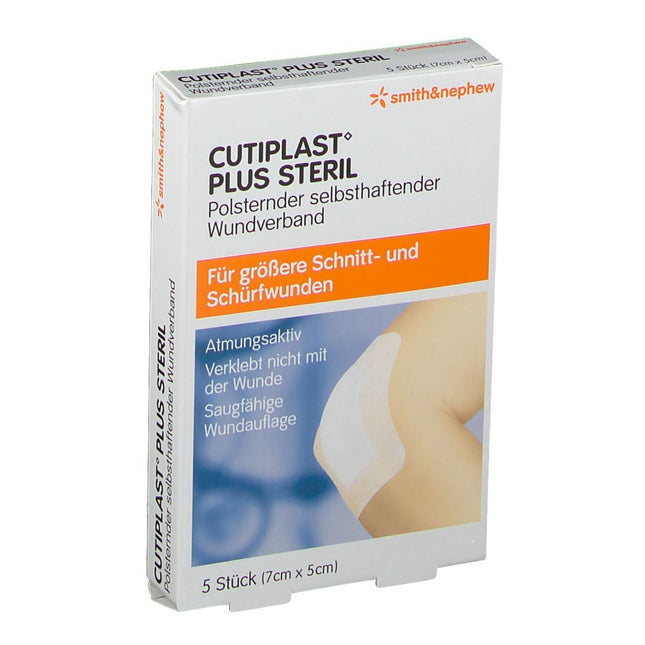 Cutiplast Plus sterile 7x5cm (5 pieces)