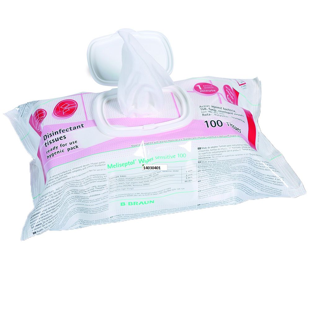 Meliseptol Wipes sensitive, 15.2x20cm, refill pack