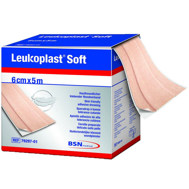Leukoplast soft white 6cmx5m, quick wound dressing, non-sterile