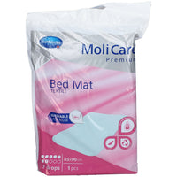 Moli Care® Premium Bed Mat Textile 7 Tropfen (mit Flügeln) 75 x 85