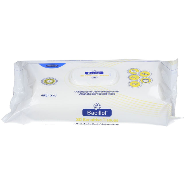 Bacillol 30 Sensitive Tissues XXL FlowPack (40 XXL Wipes)