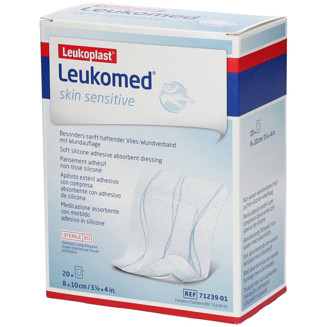 Leukomed skin sensitive 8.0 cm x 10.0 cm