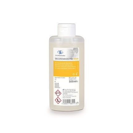 DECONTAMAN PRE WASH Antimicrobial Wash Lotion Dispenser Bottle 500 ml