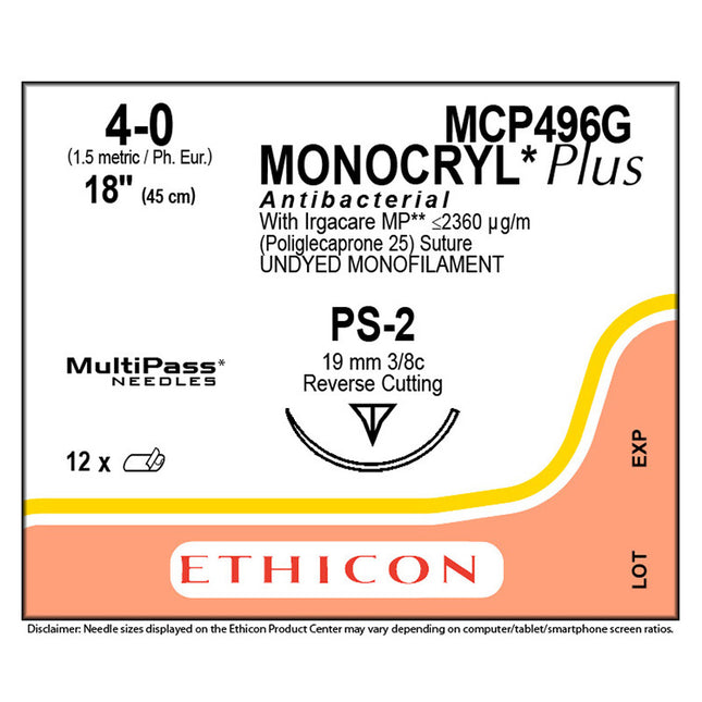 Suture material Ethicon Mersilene FS-1, green braided, USP 2/0, thread length 45cm
