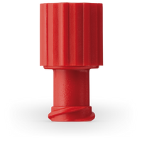 Combination Cap red, Luer-Lock